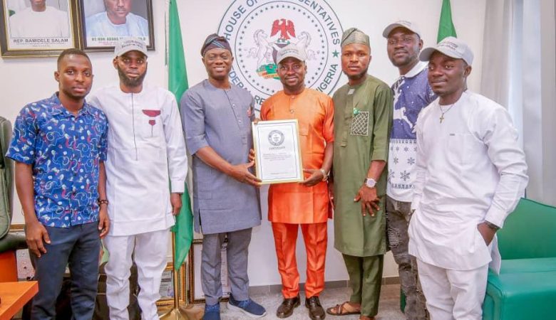 Rep. Bamidele Salam Receives Samson Ajao, Read-A-Thon Record Holder, Pledges Partnership on Literacy Initiatives